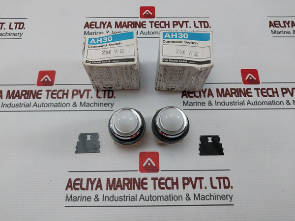 Lot Of 2X Fuji Electric Ah30-zmwe Command Switch Like New