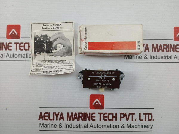 C320Ka2 Auxiliary Contact Block 600V Max Ac Cutler-hammer