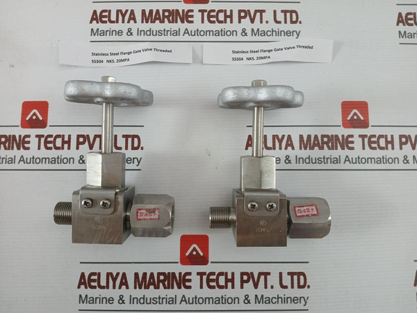 Nks Ss304 Flanged Gate Valve Stainless Steel Threaded 20Mpa