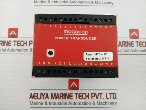 Megacon 380440V 5060Hz Power Transducer Part No. Mc2W3D
