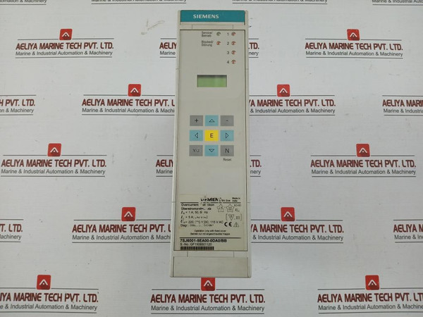 Used Condition 7Sj6001-5Ea00-0Da0Bb Overcurrent Protection Relay 50-60 Hz By Siemens