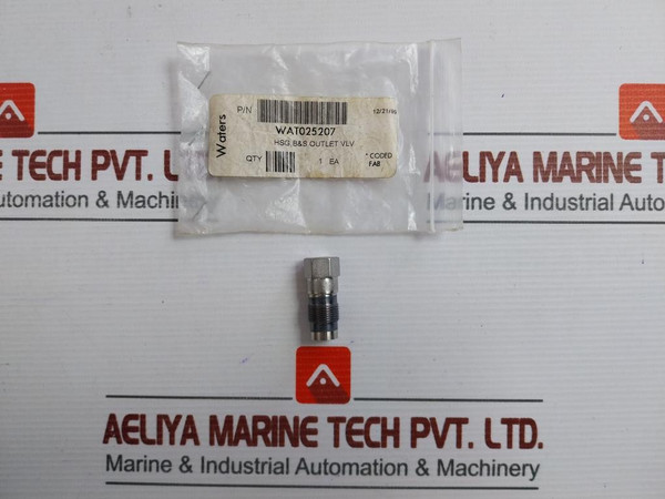 Waters Ball And Seat Outlet Check Vlv Housing Part No. Wat025207