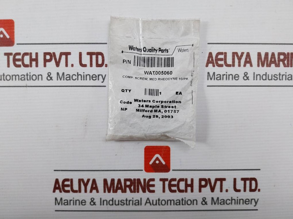 Lot Of 10X New Condition Wat005060 Waters Compression Screw
