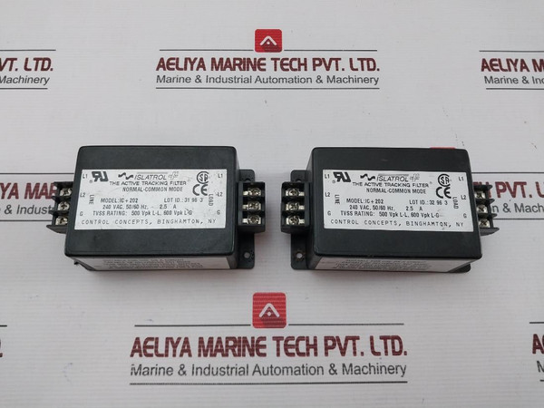 Used Condition Ic+202 Active Control Concepts 240 Vac Tracking Filter 50/60 Hz, 2.5A