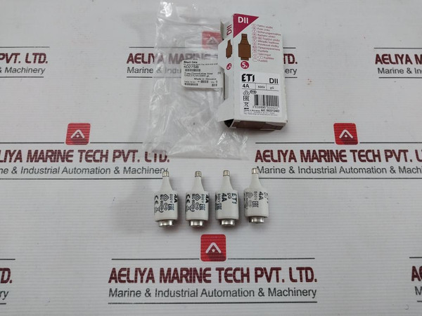 002312402 By Eti Slow Blow Diazed Fuse Link 4A 500V (1 Box =4 Pieces)