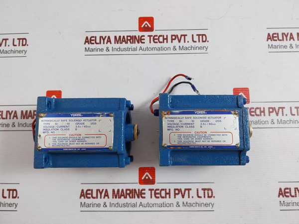 Used Condition Si-3-10 Yuken Kogyo 3.5V/40Ma Intrinsically Safe Solenoid Actuator