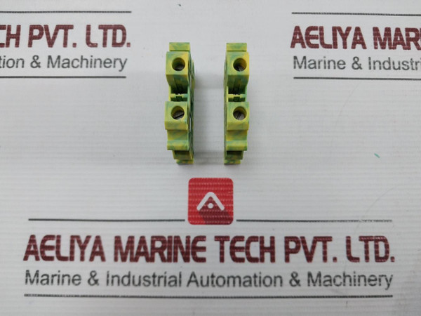Lot Of 34X Protective Conductor Terminal Block By Phoenix Contact Ut 6-pe