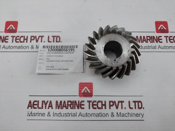 Used Condition X38 Spiral Bevel Gear For Main Feed Pump