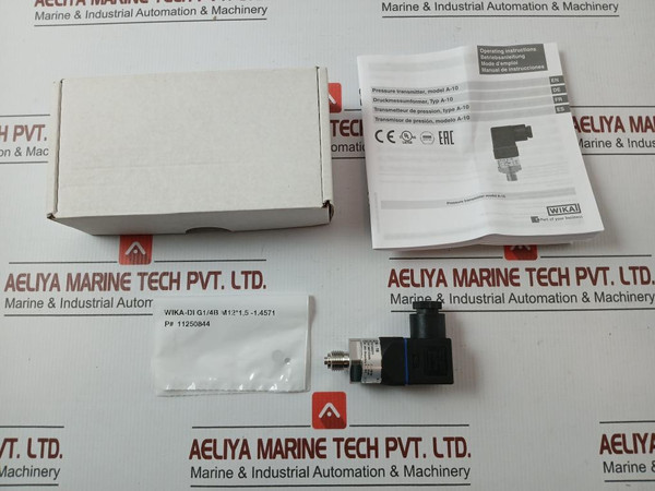 Wika Pressure Sensor Transmitter Model - A-10 Part No. 12922219