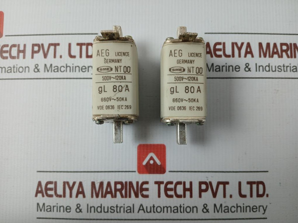 Aeg Fuse Link 80A Part No. Nt00