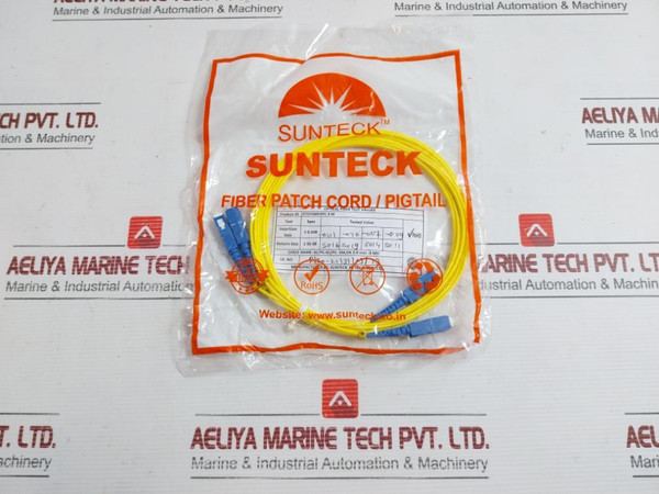 Sc Pc Sc Pc Single Mode Fiber Patch Cord Set Duplex 9/125 By Sunteck Stofsmdxpc 3M