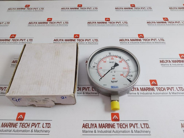 En 837-1 Pressure Gauge 0-300 Psi 0-21 Kg/Cm2 232.50.160 Wika