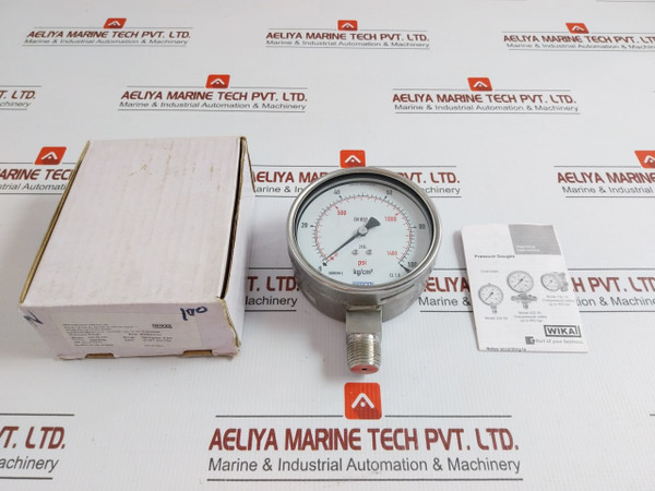 Pressure Gauge 232.50.100 Wika 100 KgCm2 & Psi