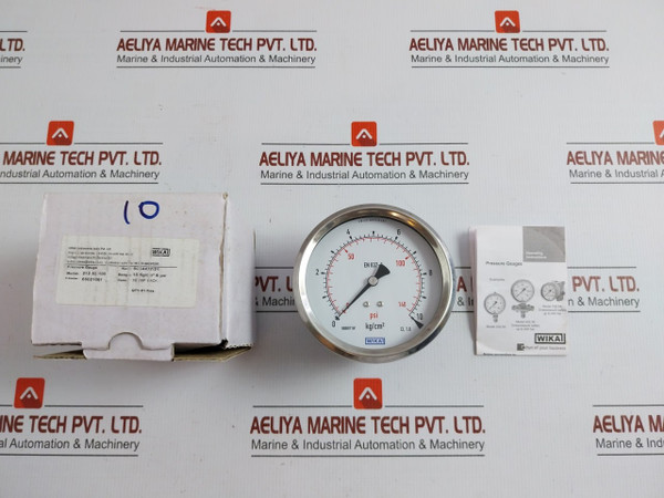 212.53.100 Pressure Gauge 0-10 Kg/Cm2 & Psi Wika