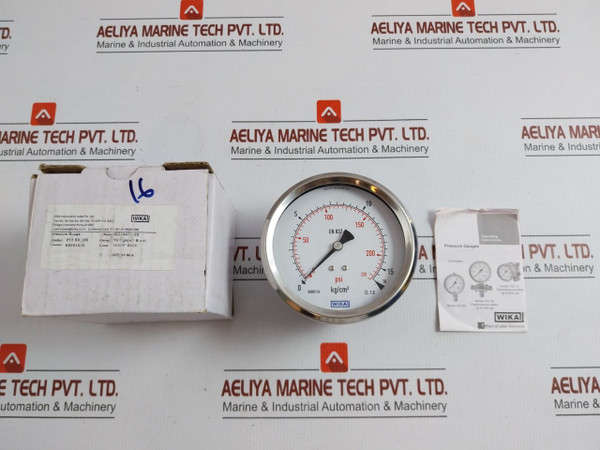 Wika 0-16 Kg/Cm2 & Psi Pressure Gauge 212.53.100