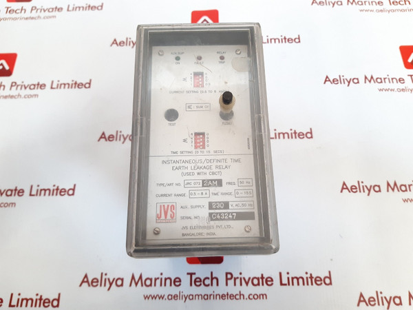 Jvs Jrc 072 2Am Earth Leakage Relay