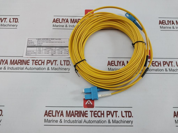 New Condition Fpc-sc-sc-03-d-l-010 Single Mode Duplex Lszh Patch Cords 10 Meter