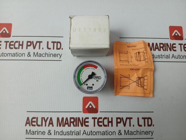 New Condition Pressure Indicator 02,5 Bar By Parker Ut11002
