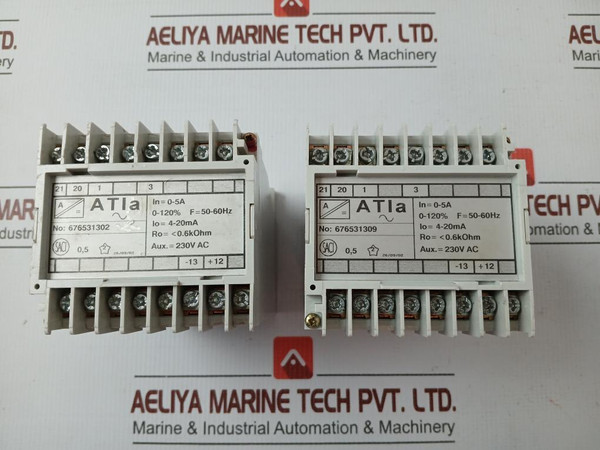 Atia Measuring Transducer Input = 0-5A 230V Ac By Saci In 380 Gm