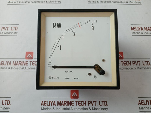 Analog (Megawatt) Power Meter By Saci 0-3 Mw