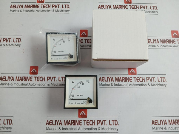 Used Condition Analog Panel Ammeter By Saci 0-60300A
