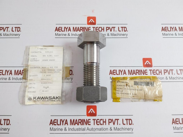 Kawasaki Turbine Casing Bolt Nut Set Ts-34 Part No. 81269-7701