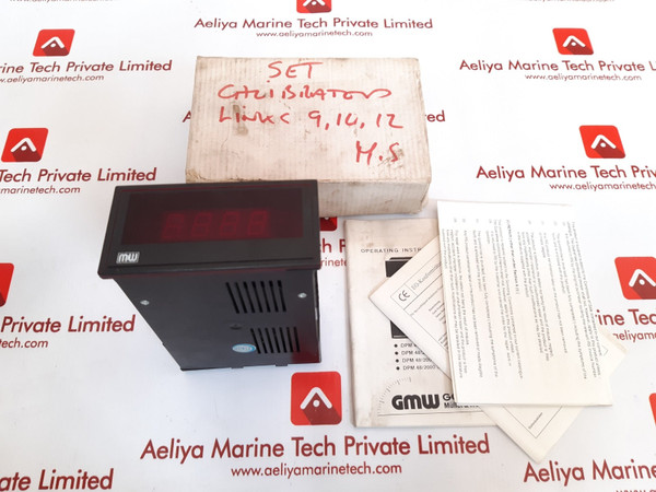 Gilgen Muller& Weigert [Gmw] Rs 260-218 Digital Voltmeter 5V- +-5%/1.2W