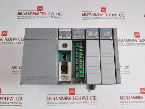 Allen-bradley 4-slot Rack W/ 1746-p2 Ser C Power Supply 1746-a4