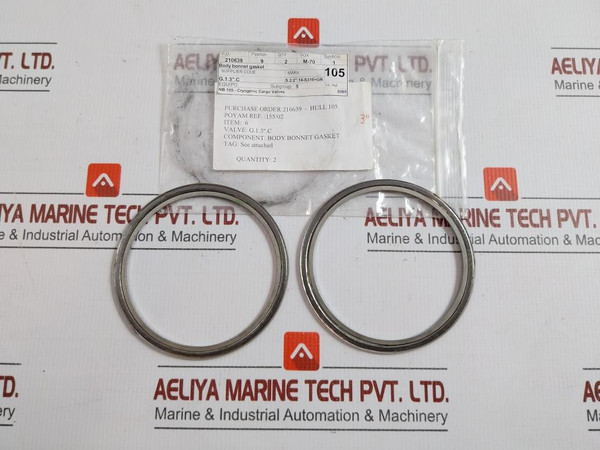Poyam Body Bonnet Gasket For Cryogenic Valve 15502