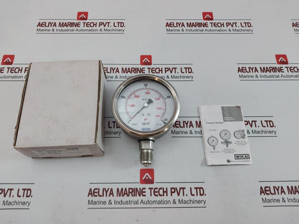 Pressure Gauge 0-400 Kg/Cm2 & Psi 232.50 By Wika 232.53.100