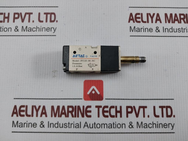 Used Condition 3V110-06-nc By Airtac Solenoid Valve 1.5-8.0 Bar