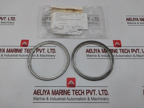 Poyam Body Bonnet Gasket For Cryogenic Cargo Valve Vvg-0008.381