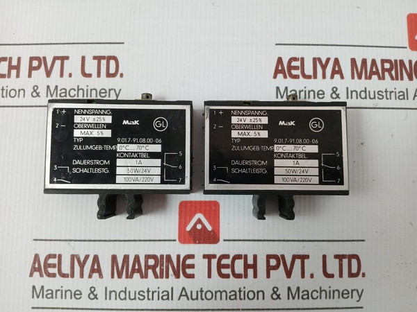 9.01.7-91.08.00-06 Plug-in Relay 50W24V By Mak