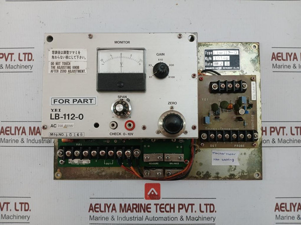 Y.E.I Thermo-transmitter Lb-112-0 (Monitor Meter Not Working)