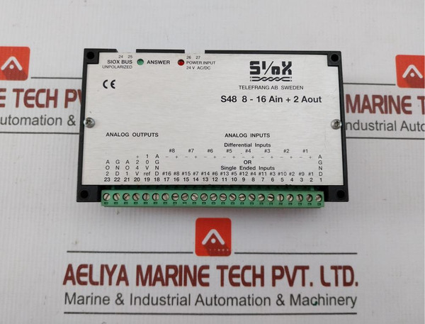 S48 8-16 Ain + 2 Aout Analog InputOutput Module By Telefrang