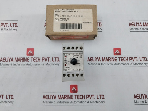 Off-delay Time Relay Aa 9962.82 E. Dold & Sohne 220Vac
