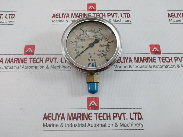 New Condition Pressure Gauge 0-100KgCm2 0-1500Psi By Cai