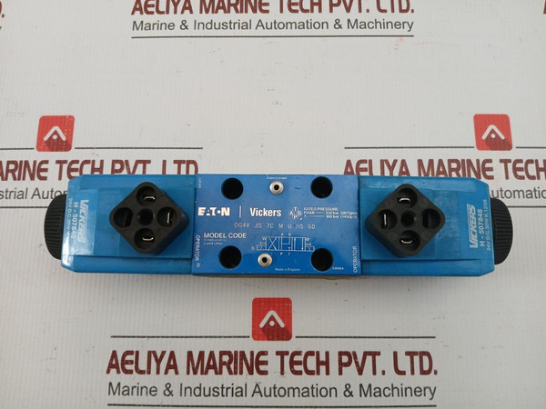 Vickers 24V Dc Solenoid Operated Directional Control Valve Dg4V 3S 7C M U H5 60
