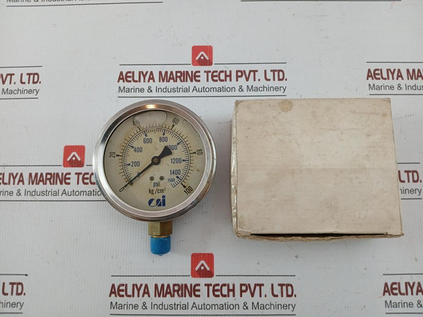 0 To 100 KgCm2 Pressure Gauge 0 To 1500 Psi By Cai