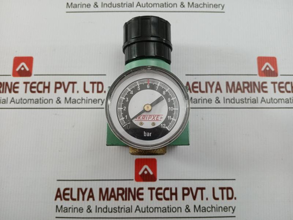 Pneumatic Air Flow Regulator With Analog Pressure Gauge 0-12 Bar By Kripxe In 1.040 Kg