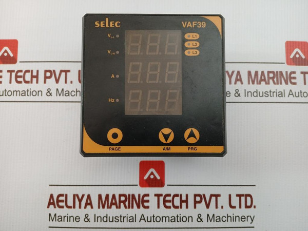 Led Vaf Meter 90 To 270Vac Selec Vaf39