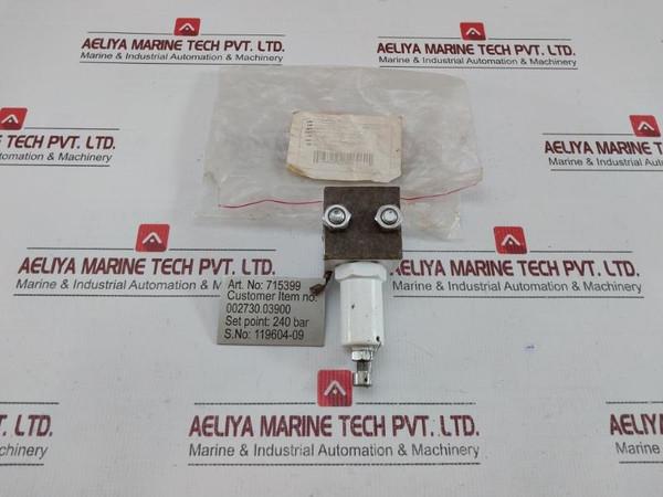 New Condition Pressure Control Valve 240 Bar Part No. 715399