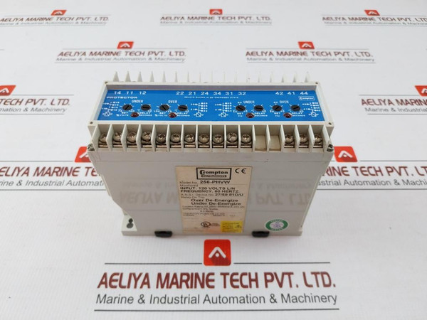 Voltage And Frequency Relay 256-phvw-pqbx-c6-lc-kg Crompton Instruments