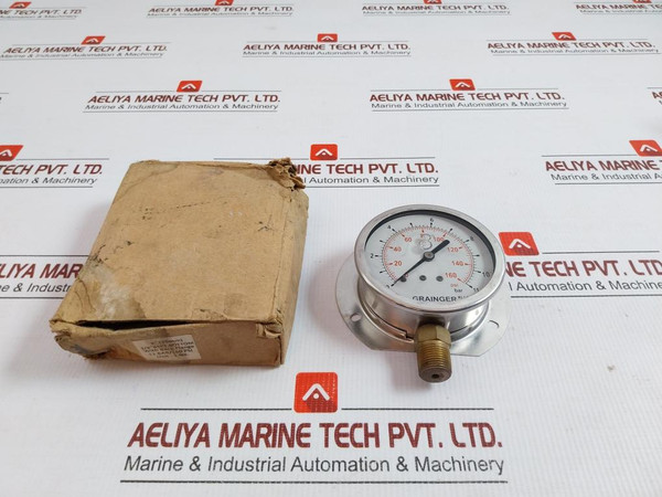 Grainger 0 To 11 Bar Pressure Gauge 0 To 160 Psi