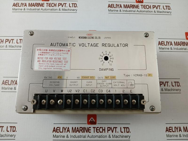 Nishishiba Electric Automatic Voltage Regulator Vzrab-1S(P)