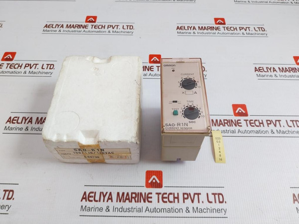 Omron Current Sensor 1 To 10 Second 5060Hz 100110120Vac Part No. Sao-r1N