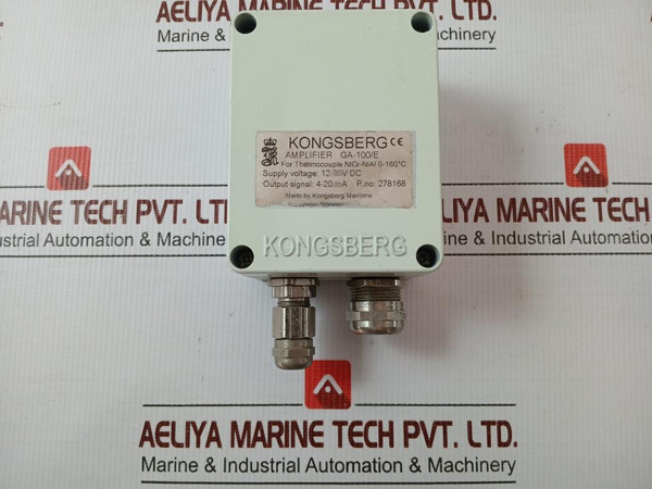 Ga-100/E Thermocouple Amplifier Connection Box 12-35V Dc By Kongsberg