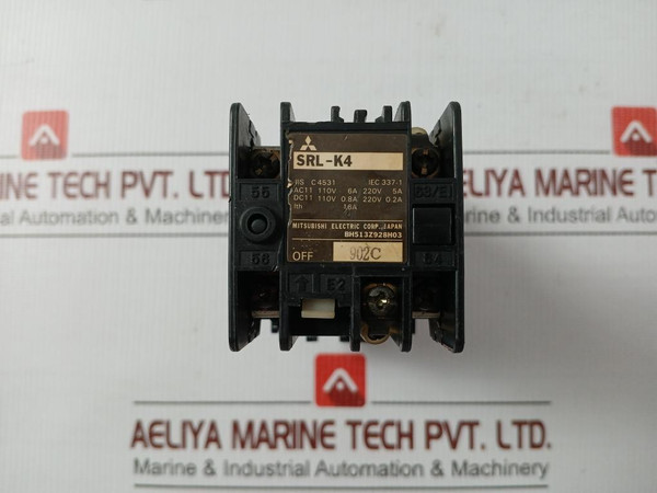 Srl-k4 Contactor Relay 110-220V 5-6A By Mitsubishi Electric