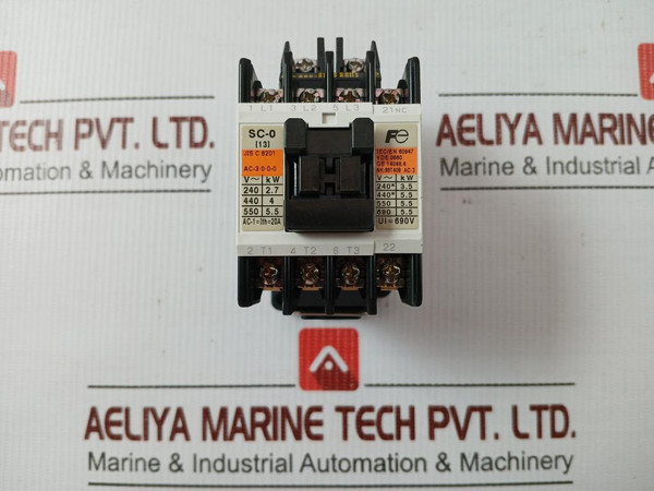 Magnetic Contactor 50/60 Hz 200V Ac By Fuji Electric Sc13Aa Sc-0