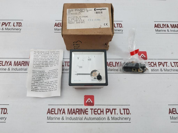 Analog Ac Voltmeter 50/60Hz By Crompton Instruments 243-02Vg-sfsf-c7